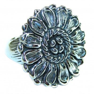 Large Bali made .925 Sterling Silver handcrafted Ring s. 6